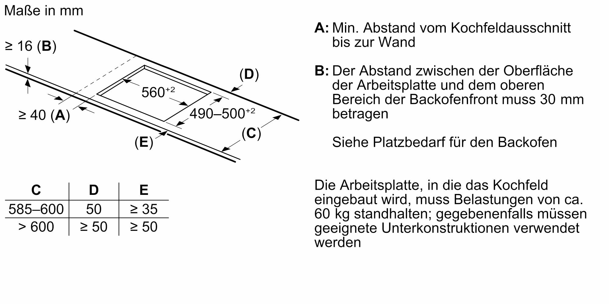 Bosch Serie 6, Induktionskochfeld, 60 cm, Mit Rahmen aufliegend