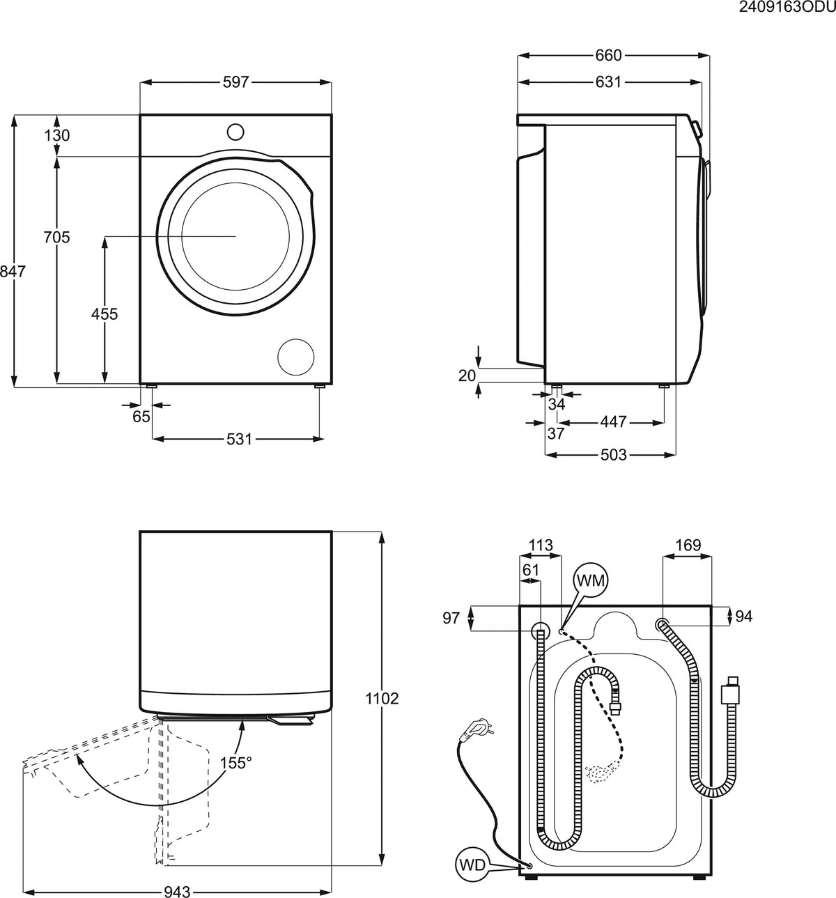 Electrolux a carica frontale WAGL8E500