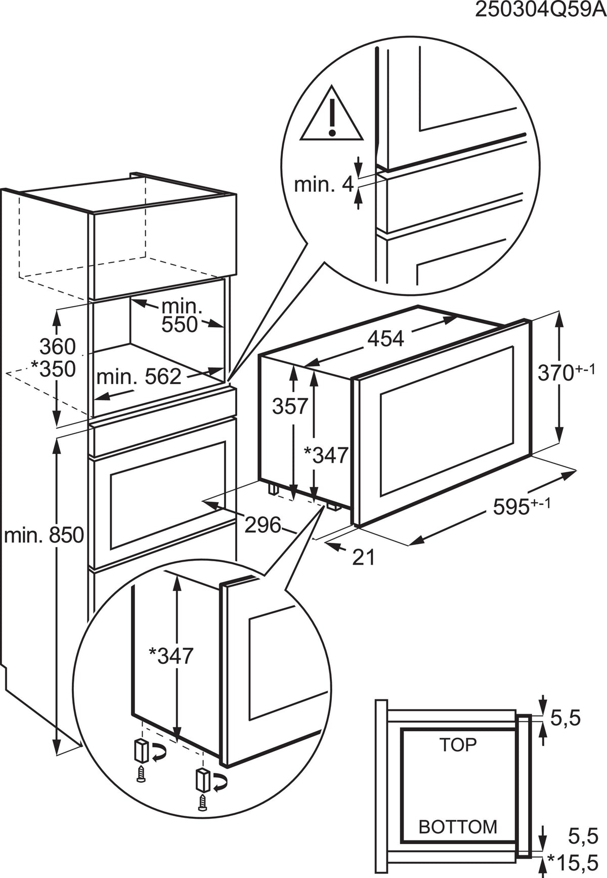 Four à micro-ondes AEG MW17BEMGM