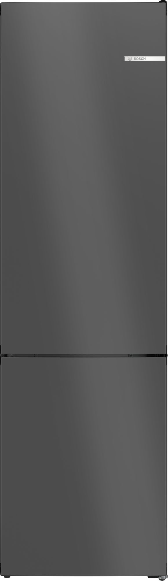 Bosch, Serie 4, Freistehende Kühl-Gefrier-Kombination mit Gefrierbereich unten, Green Collection,  203 x 60 cm, Anthracite Steel