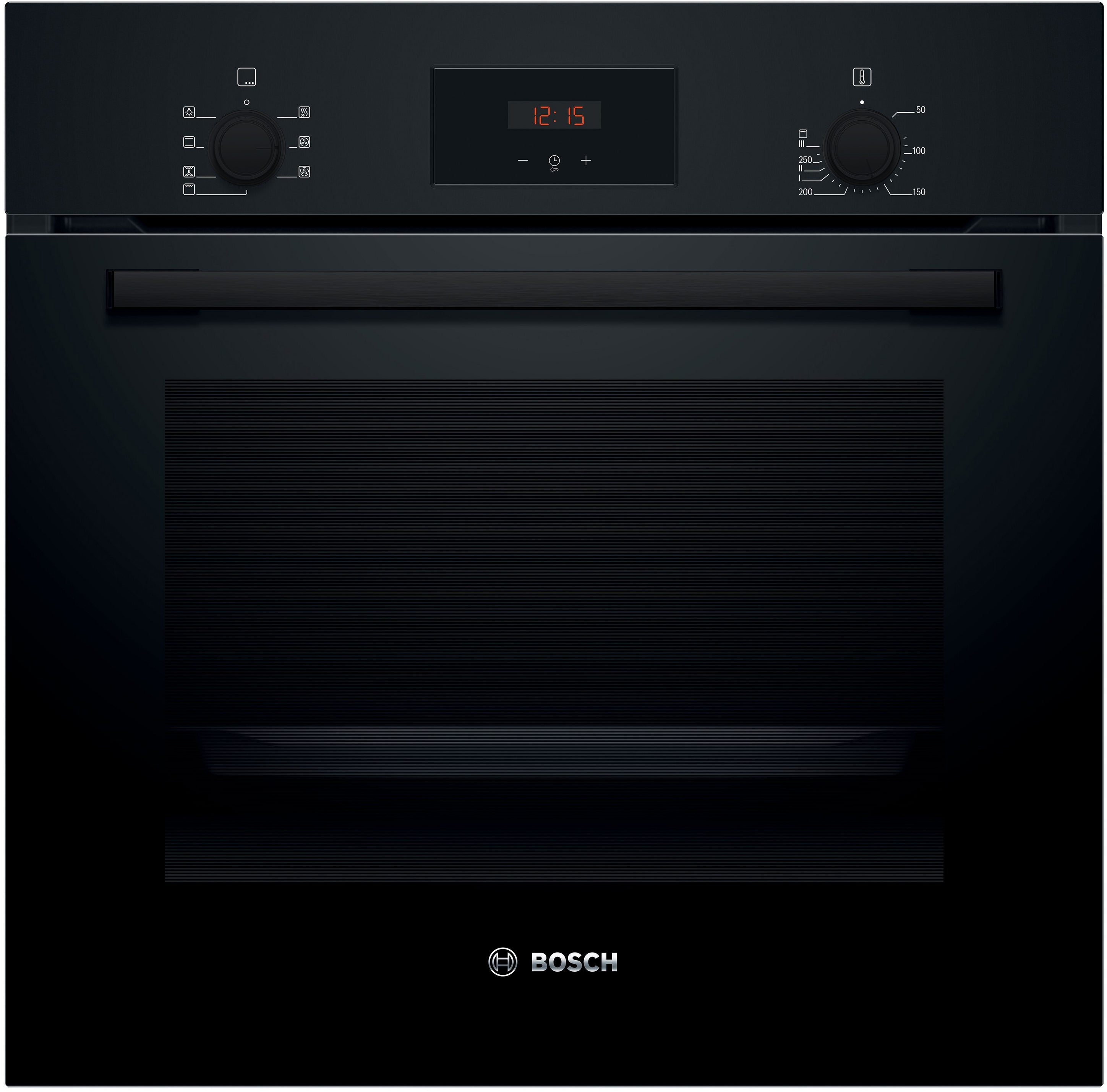 Bosch, Serie 2, Einbau-Backofen, 60 x 60 cm, Schwarz