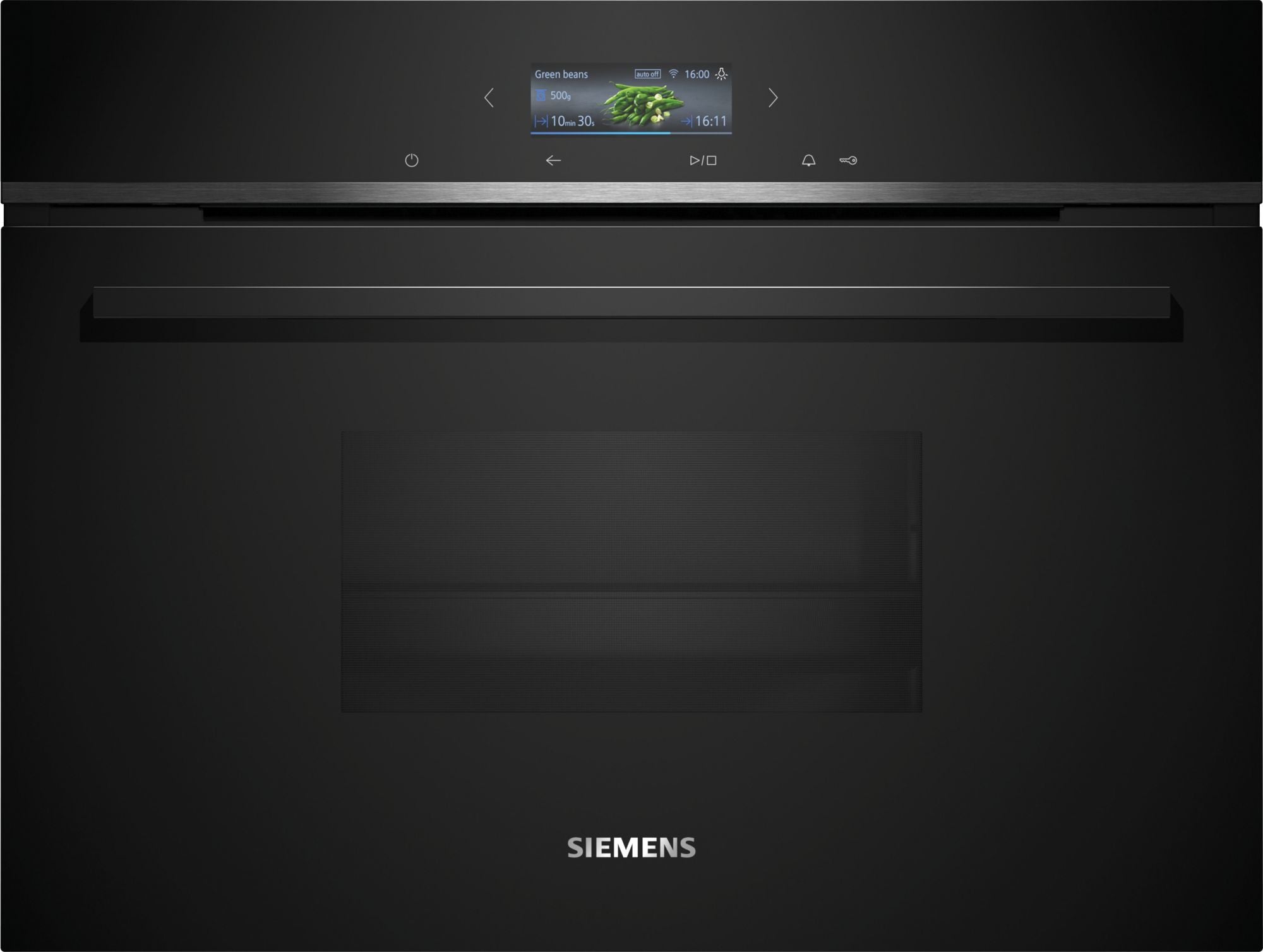 Siemens iQ700, Dampfgarer, 60 x 45 cm, Schwarz