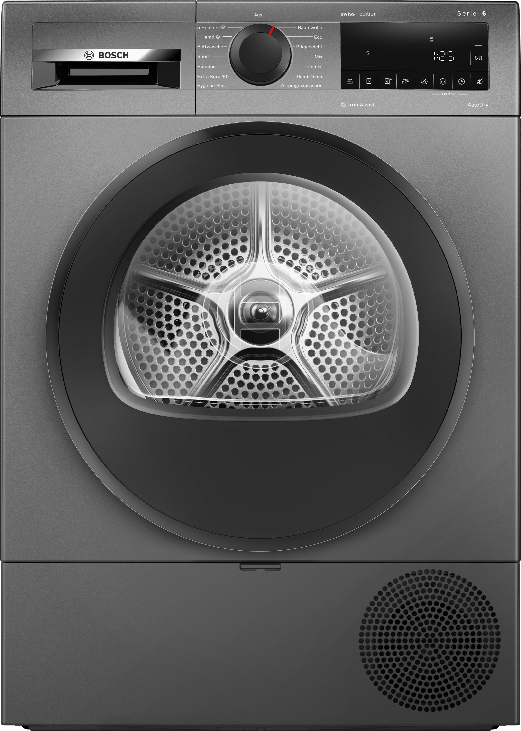 Bosch Serie 6, Wärmepumpen-Trockner, 8 kg, Anthrazit