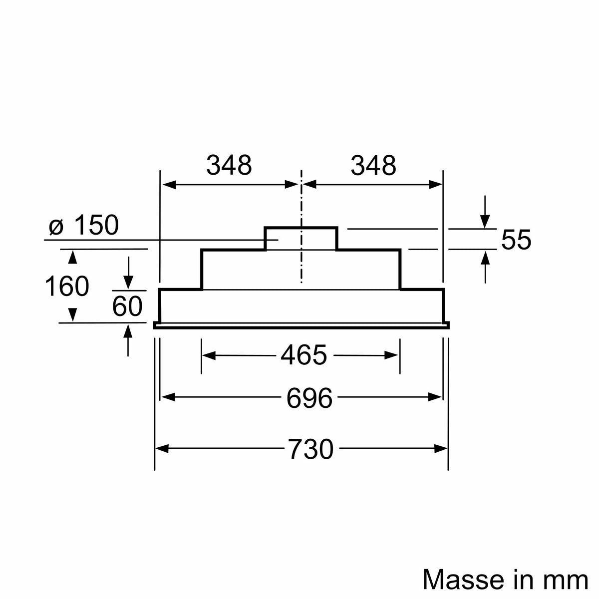 Siemens iQ300, extractor fan module, 75 cm, silver metallic