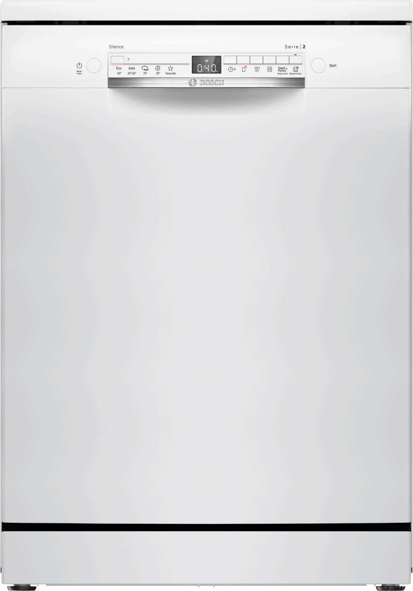 Bosch Serie 2, Freistehender Geschirrspüler, 60 cm, weiss