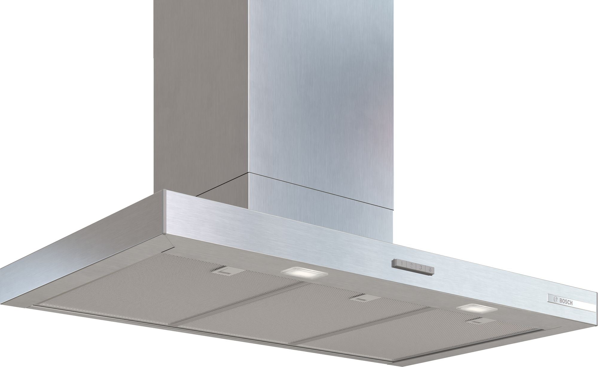 Bosch Serie 2, Wandhaube, 90 cm, Metall-Optik