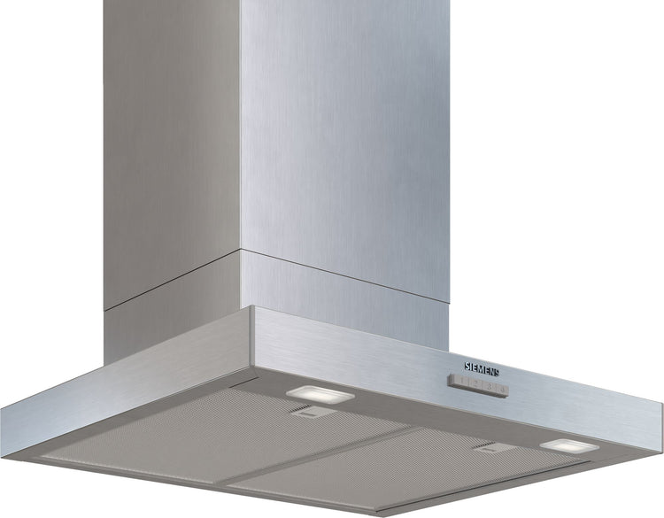 Siemens iQ300, cappa da parete, 60 cm, effetto metallo