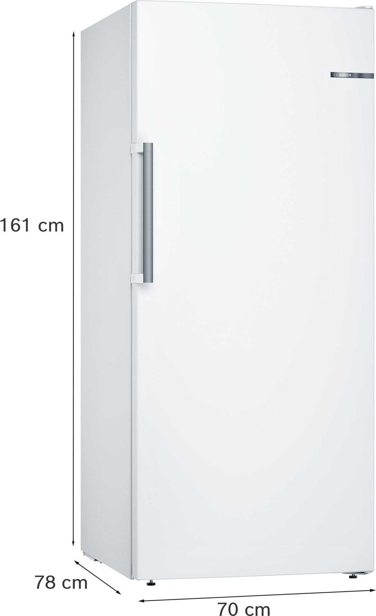 Bosch Serie 6, Congelatore a libera installazione, 161 x 70 cm, Bianco