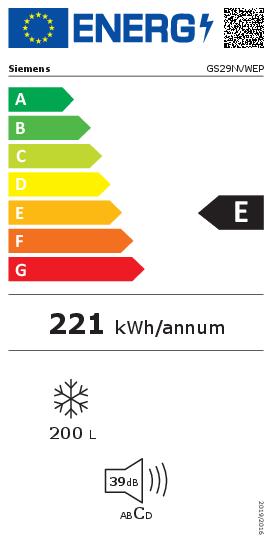 Siemens iQ300, Congélateur pose libre, 161 x 60 cm, Blanc