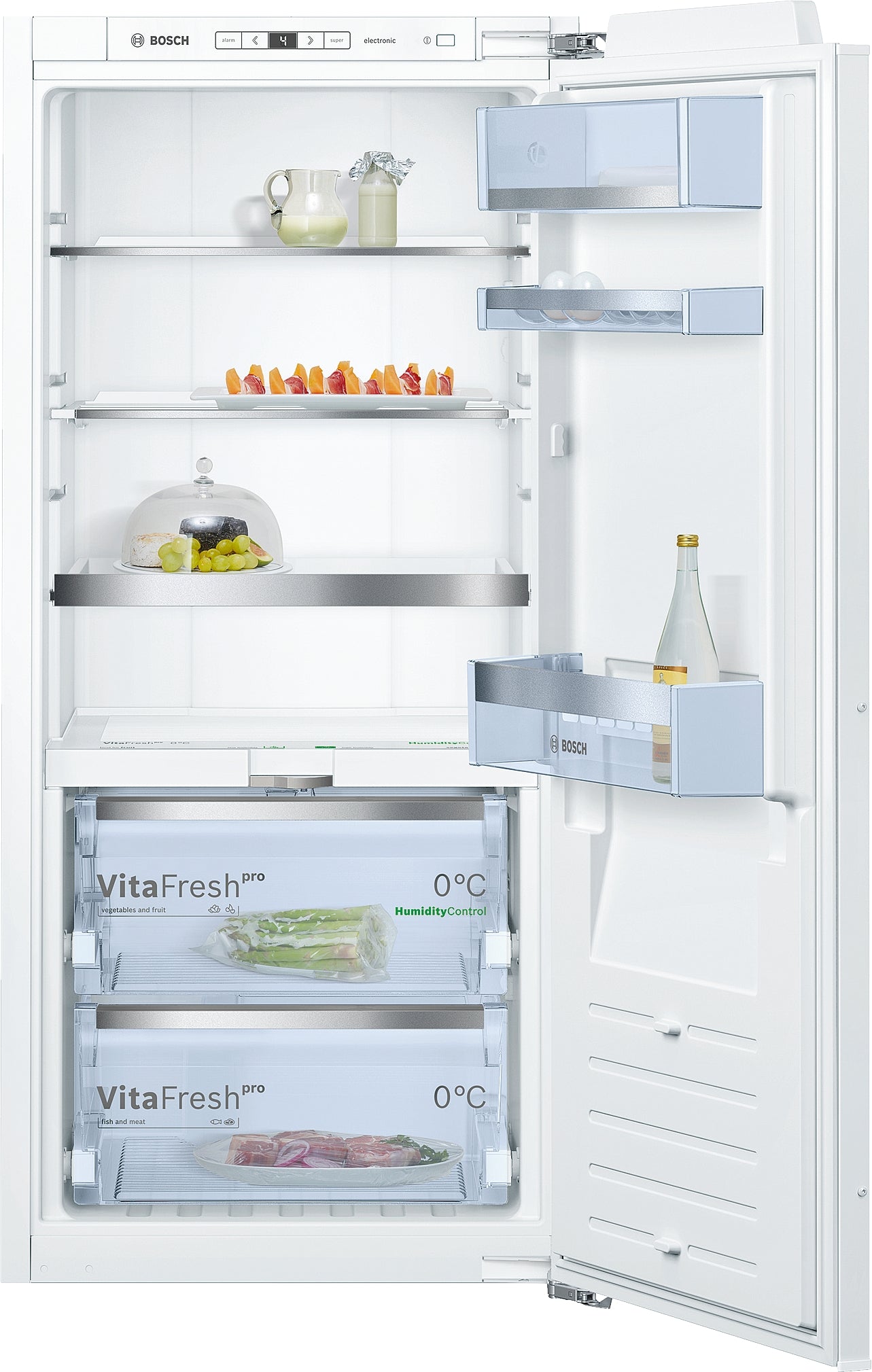 Bosch Serie 8, Einbau-Kühlschrank, 122.5 x 56 cm, Flachscharnier mit Softeinzug, rechts