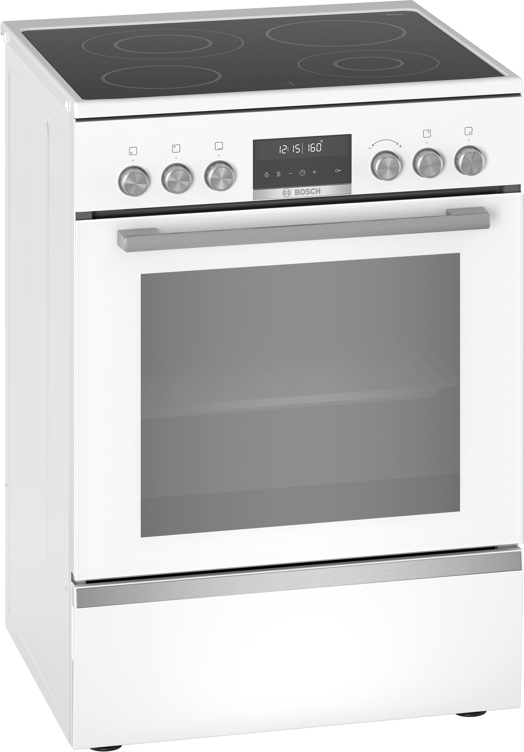 Bosch Serie 6, Freistehener Elektroherd, Weiss