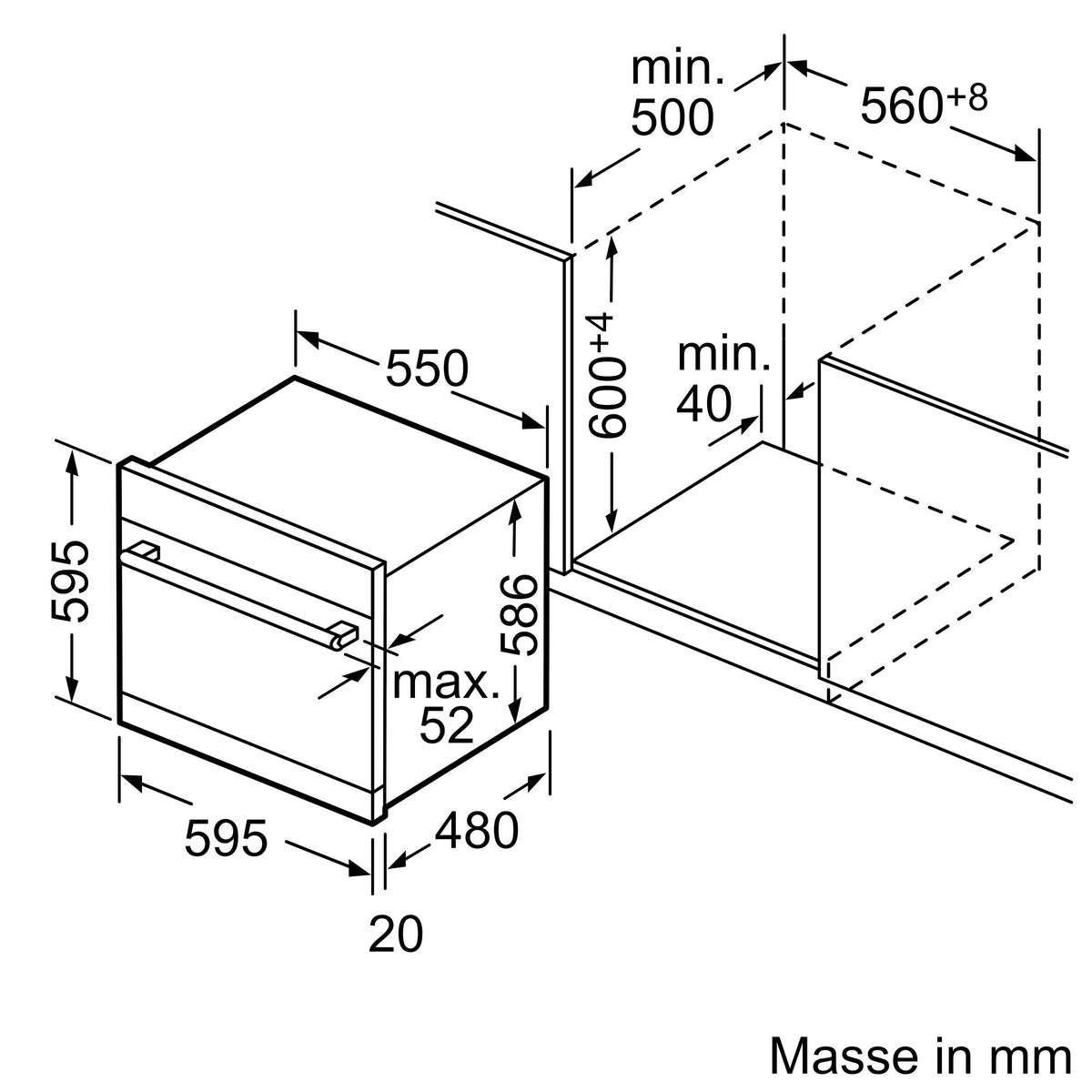 Siemens iQ500, lave-vaisselle modulaire encastrable, noir