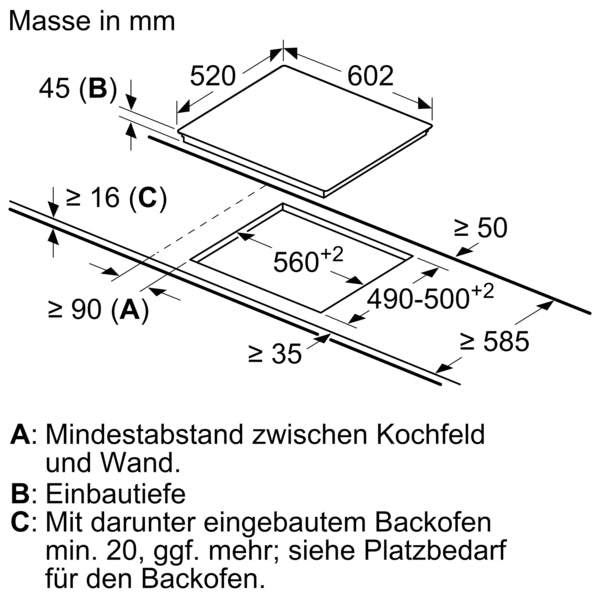Siemens iQ300, Elektrokochfeld, 60 cm, Schwarz