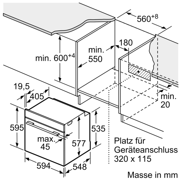Bosch Serie 8, Einbau-Backofen mit Mikrowellenfunktion, 60 x 60 cm, Schwarz