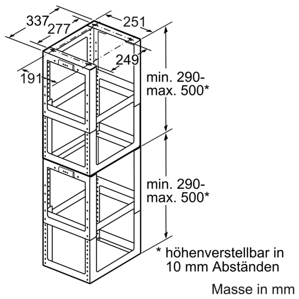 1000 mm column extension