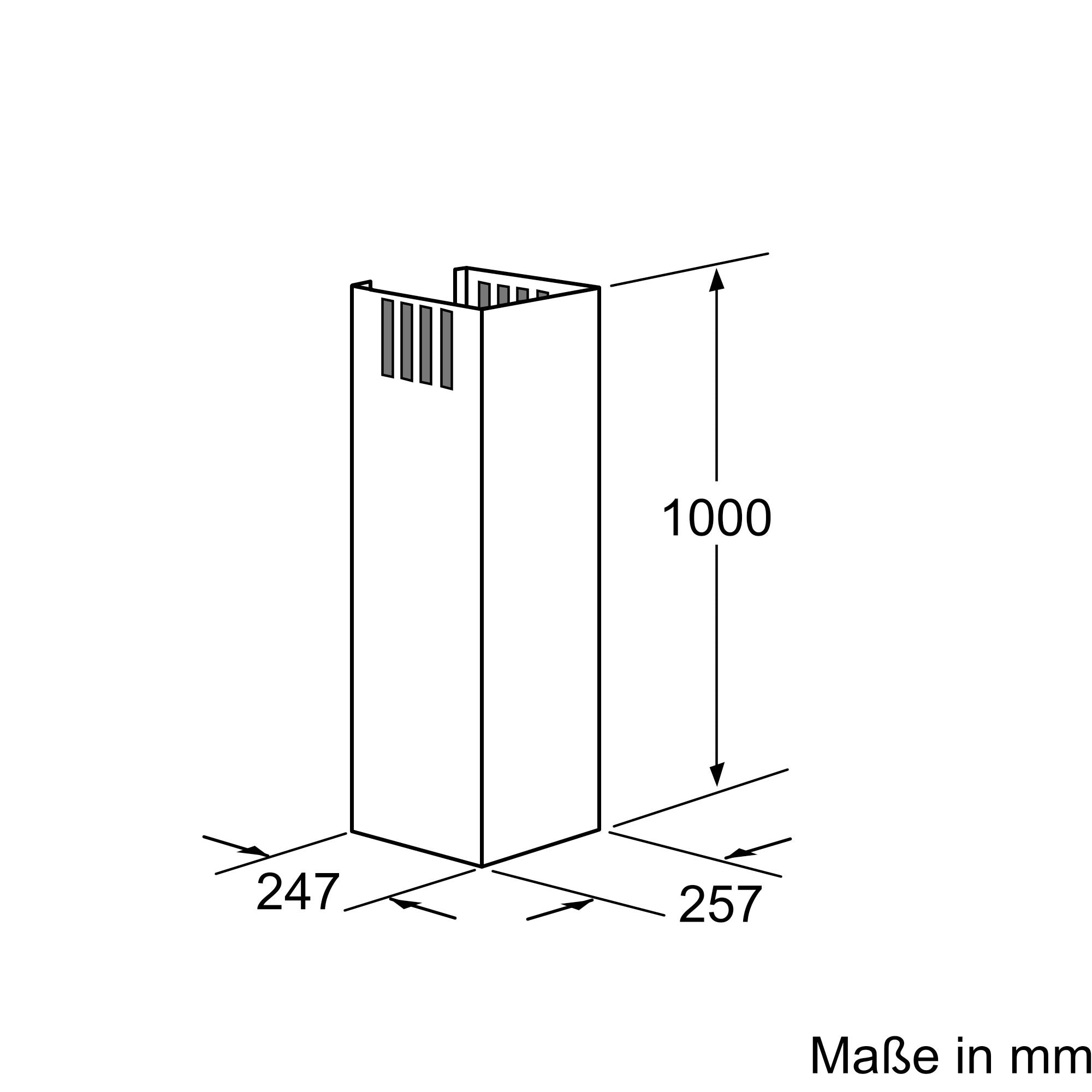 Kaminverlängerung 1000 mm