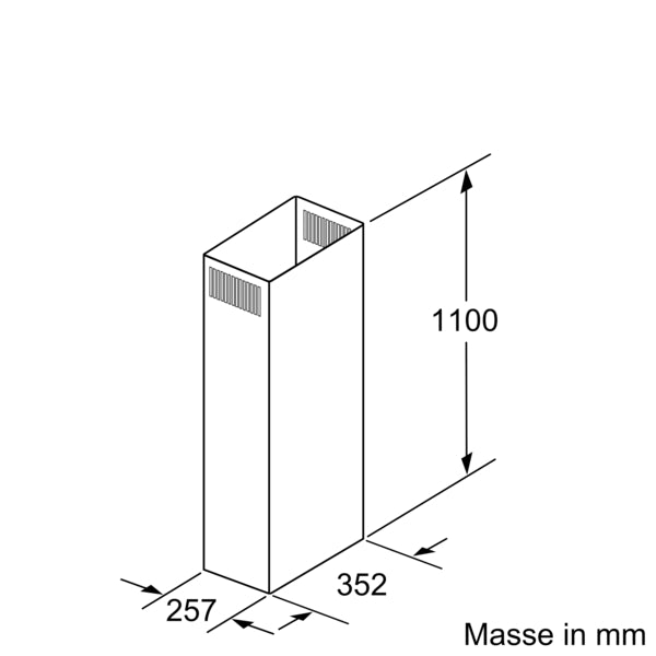 Chimney extension 1100 mm