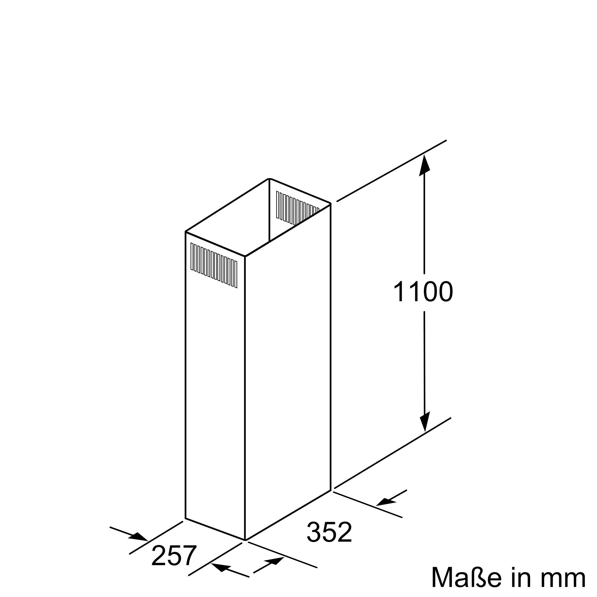 Kaminverlängerung 1100 mm