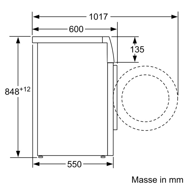 Siemens iQ300, washing machine, front loader, 8 kg, 1400 rpm.