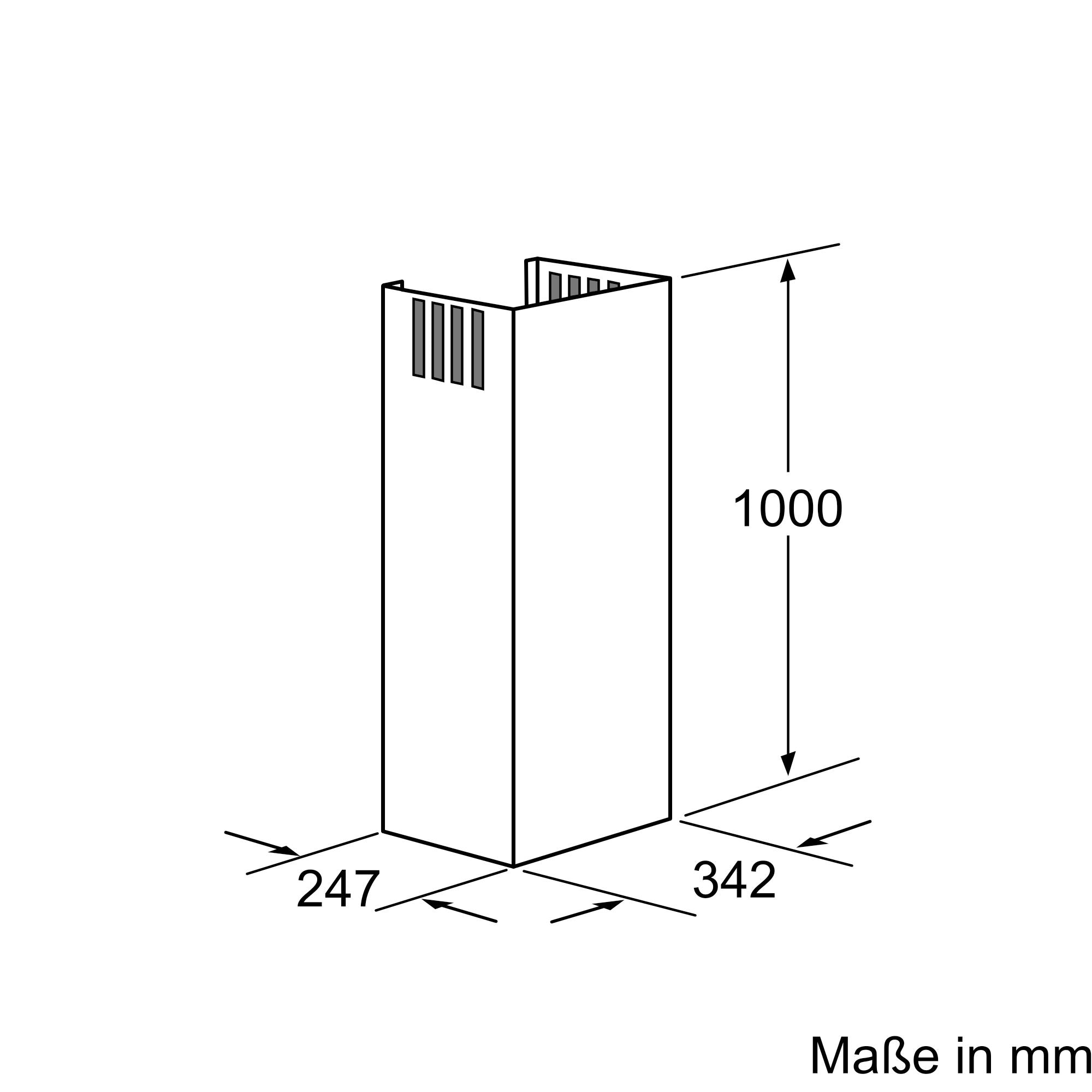 Kaminverlängerung 1000 mm