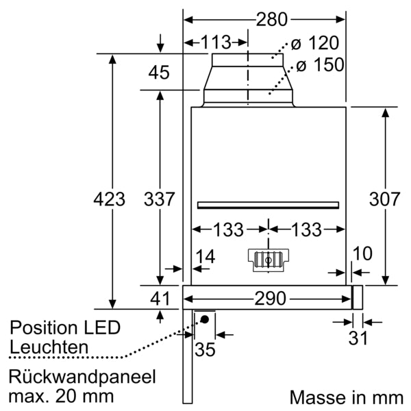 Siemens iQ700, hotte à bulle plate, 90 cm, inox,  bandeau de poignées en option