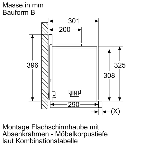 Absenkrahmen