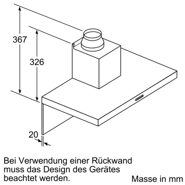 Bosch Serie 2, Wandhaube, 60 cm, Edelstahl