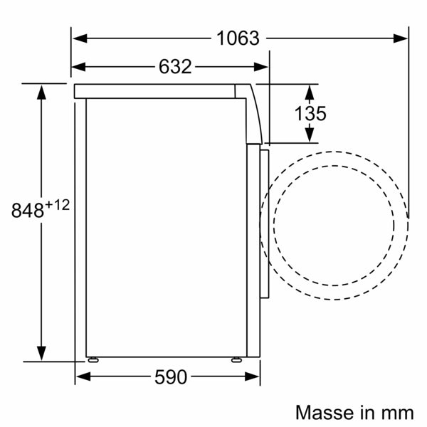 Bosch Serie 4, Waschmaschine, Frontloader, 8 kg, 1400 U/min.