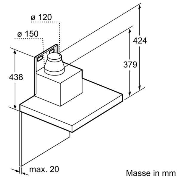 Siemens iQ500, Wandhaube, 60 cm, Edelstahl