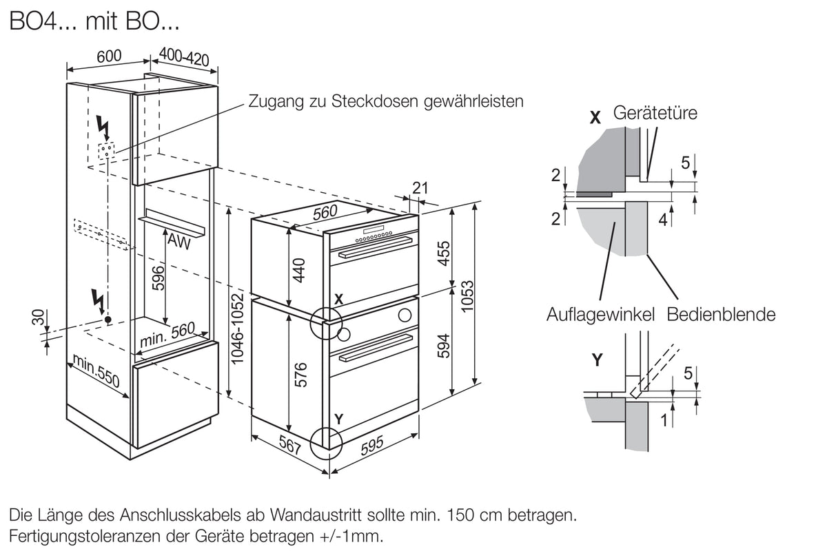 AEG Four micro-ondes compact BO4GEMKM