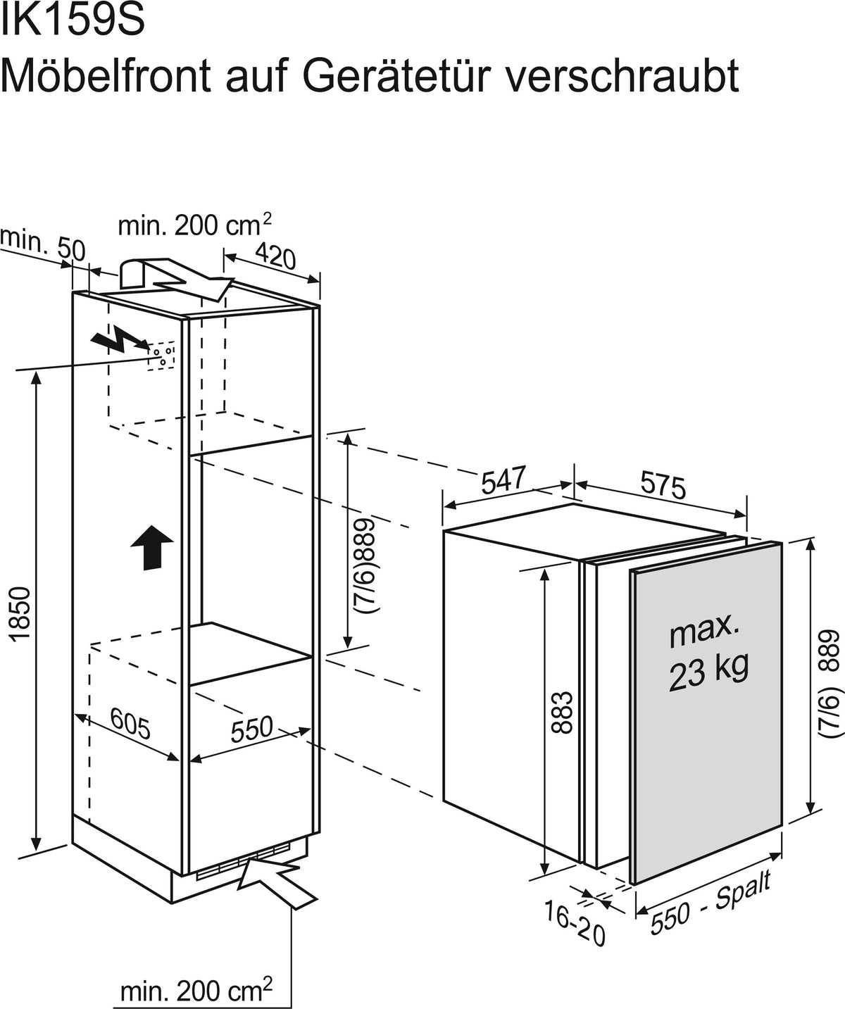 Electrolux Kühlschrank IK159SR