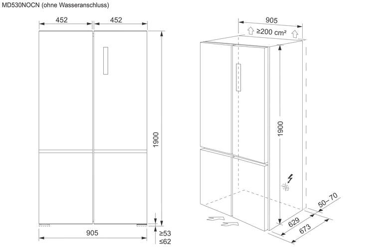 Electrolux Fridge Freezer MD530NOCN