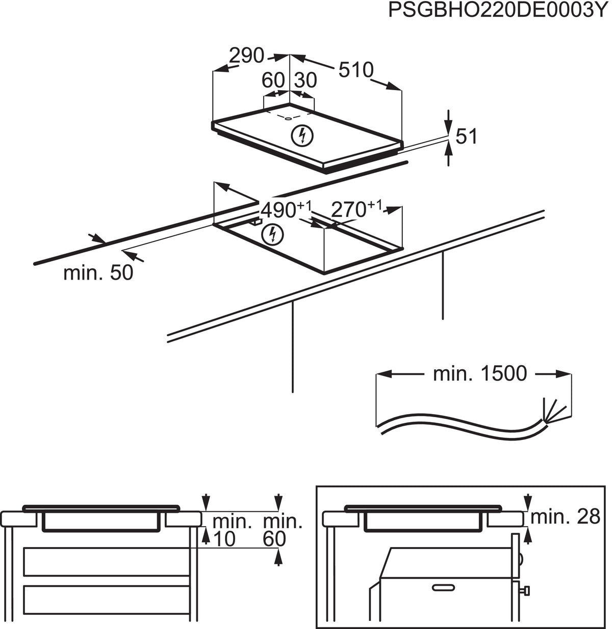 Piano cottura a induzione AEG KFA29SIO