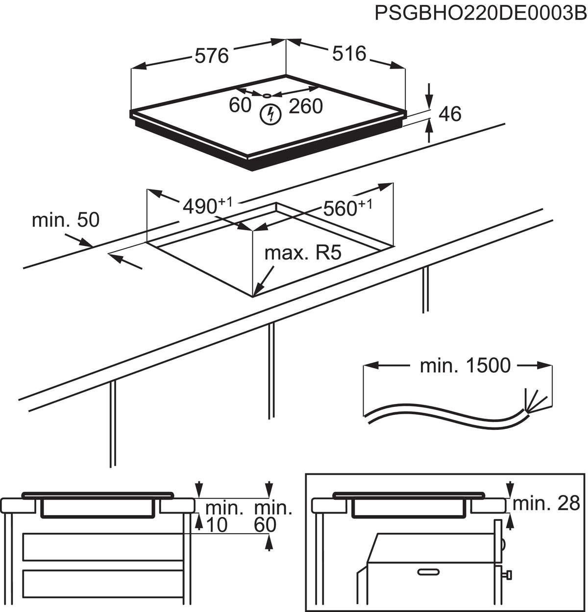 AEG KFA58SIM Induction Cooktop