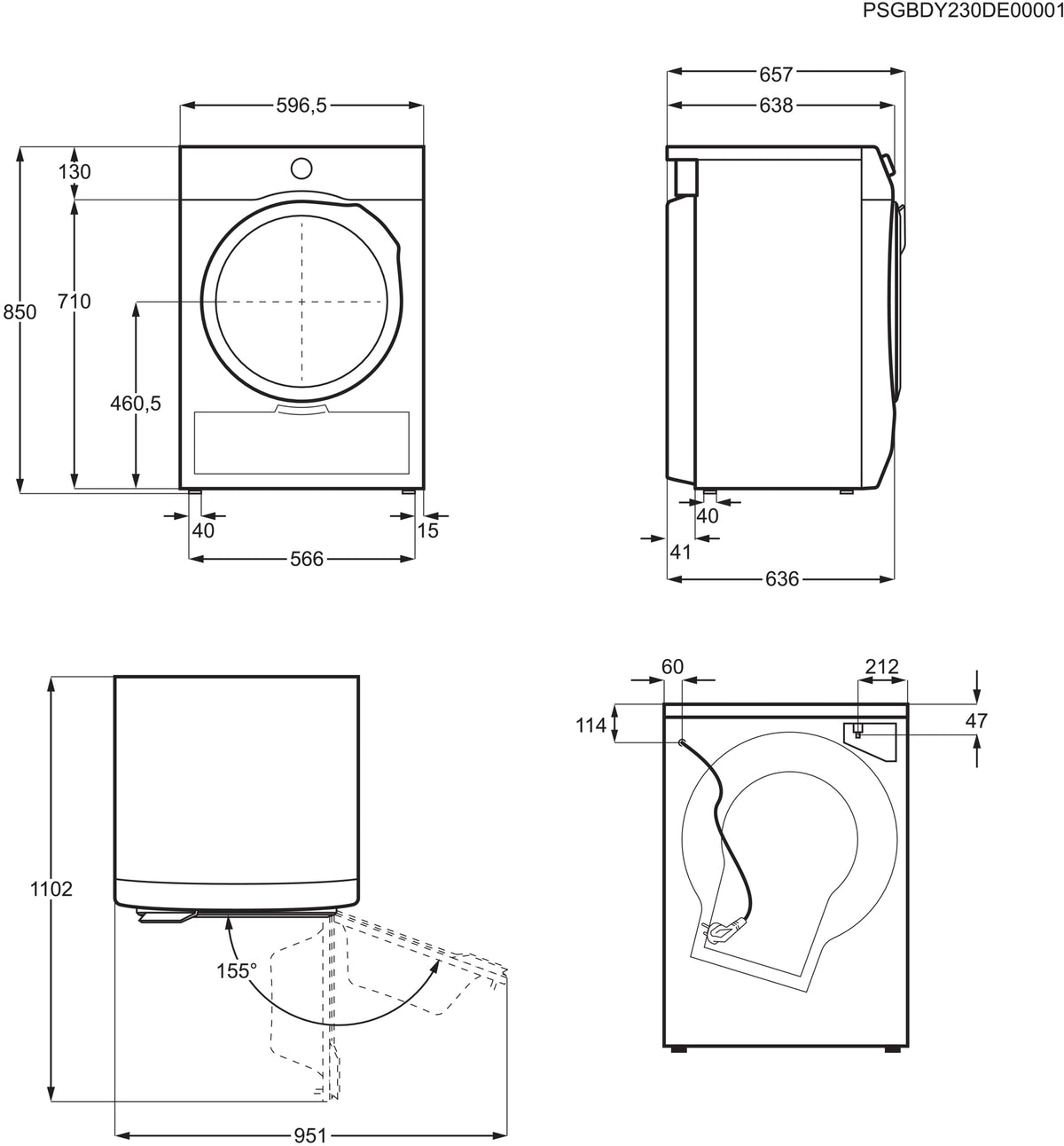 Electrolux a carica frontale TWGL5E501