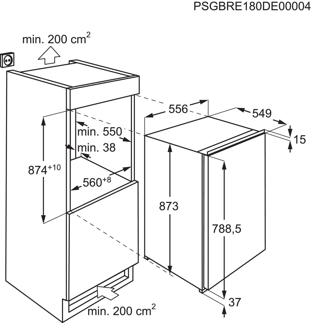 AEG Refrigerator AIK1344L