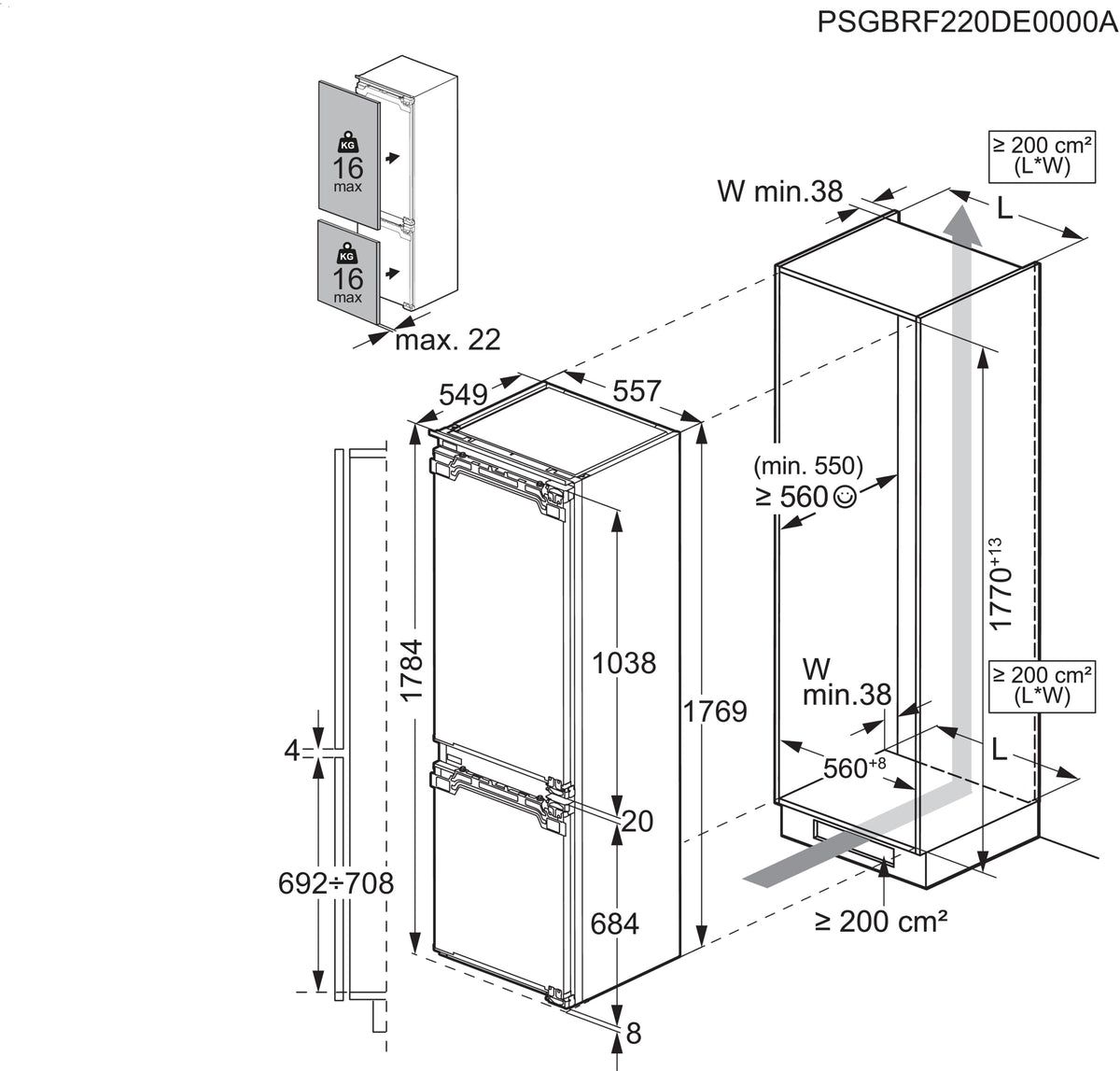 Frigorifero combinato AEG AIK2650R