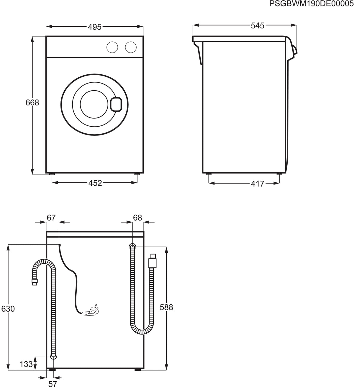 Electrolux a carica frontale EWC1352