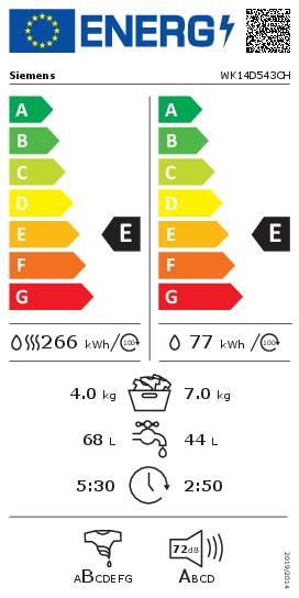 Siemens iQ500, lavatrice-asciugatrice da incasso, 7/4 kg