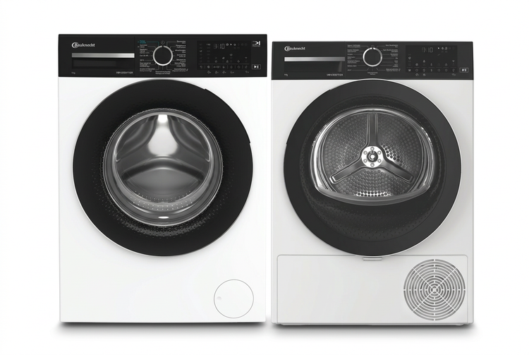 Bauknecht Waschmaschine BKWM6109 und Trockner BKTR6109 nebeneinander, illustrative Zusammenstellung