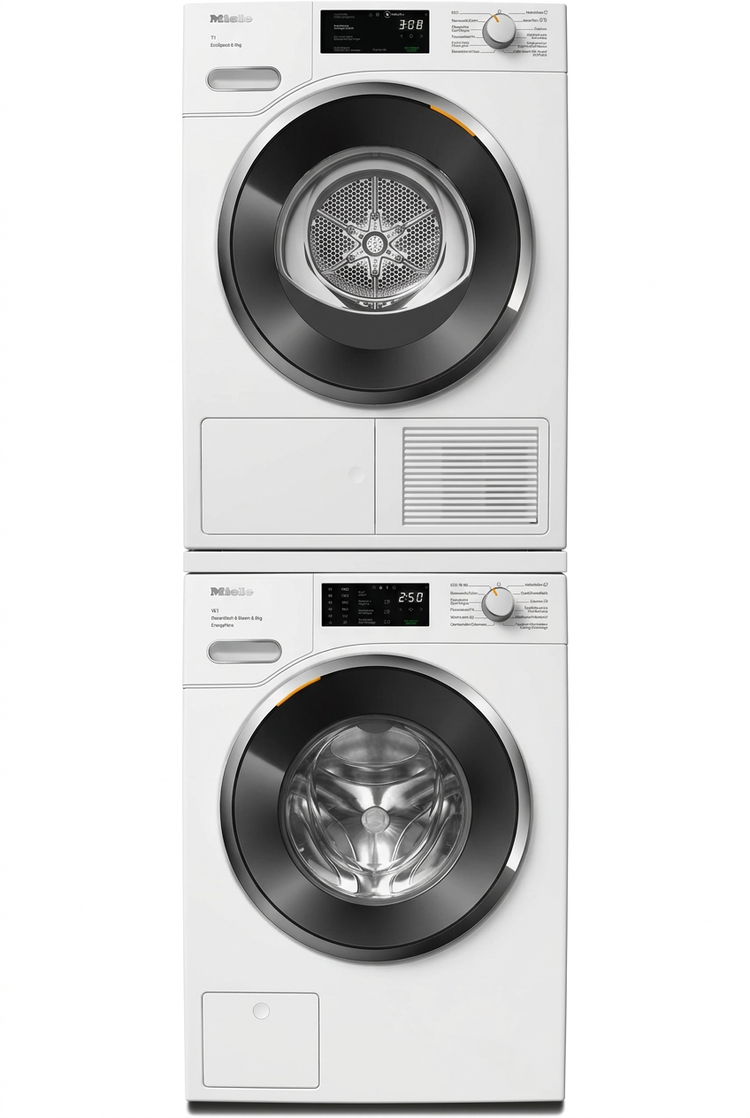 Miele WWE 300-80 CH und TWH 700-80 CH als Waschturm, illustrative Zusammenstellung