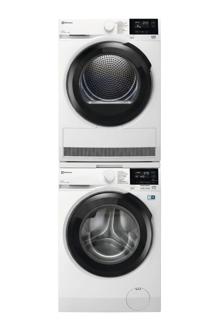 Electrolux WAL5E500 und TWL5E500 als Waschturm, illustrative Zusammenstellung